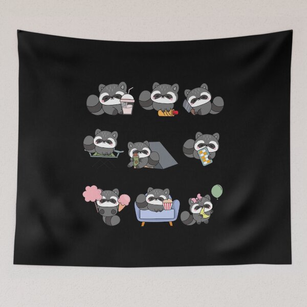 Item preview, Cute Kawaii Raccoon 08 Bundle  designed and sold by creativerooney.