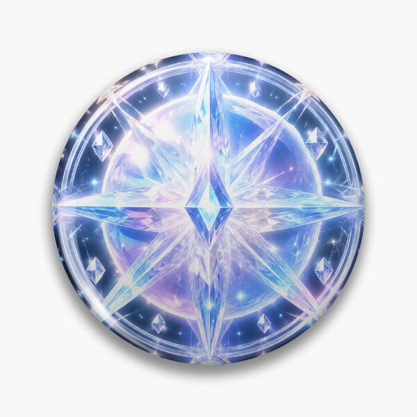 Item preview, Cosmic Magic Circle Glowing Blue Compass designed and sold by Farheen786.