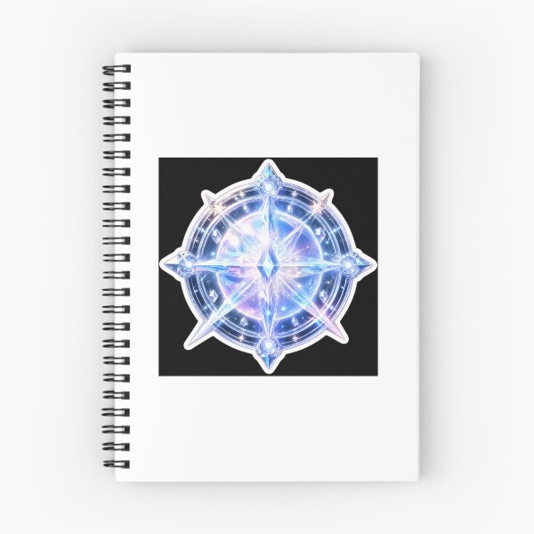 Item preview, Cosmic Magic Circle Glowing Blue Compass designed and sold by Farheen786.