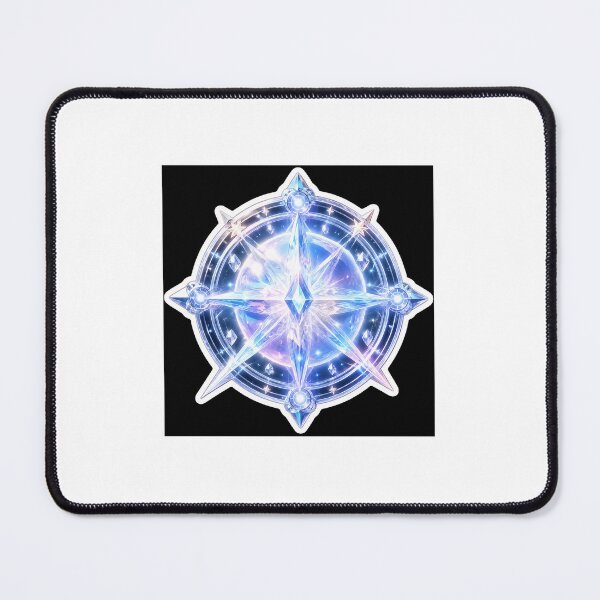Item preview, Cosmic Magic Circle Glowing Blue Compass designed and sold by Farheen786.