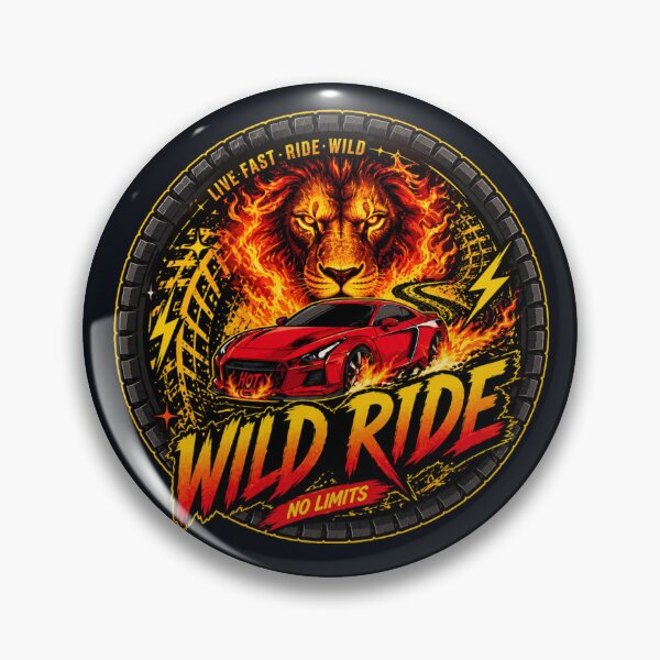Item preview, No Limits Wild Ride Fire Lion Racing Streetwear Shirt designed and sold by Aimetoi.
