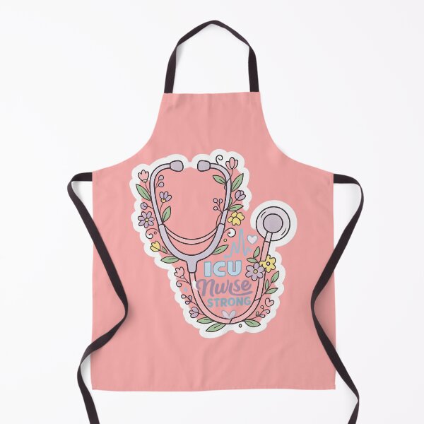 Item preview, ICU Nurse Strong Floral Stethoscope Sticker | Nurse Gift | Nurse Life designed and sold by VaultVibes.