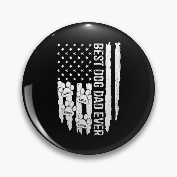 Item preview, Best Dog Dad Ever Personalized Paw Flag designed and sold by OlyvieArt.