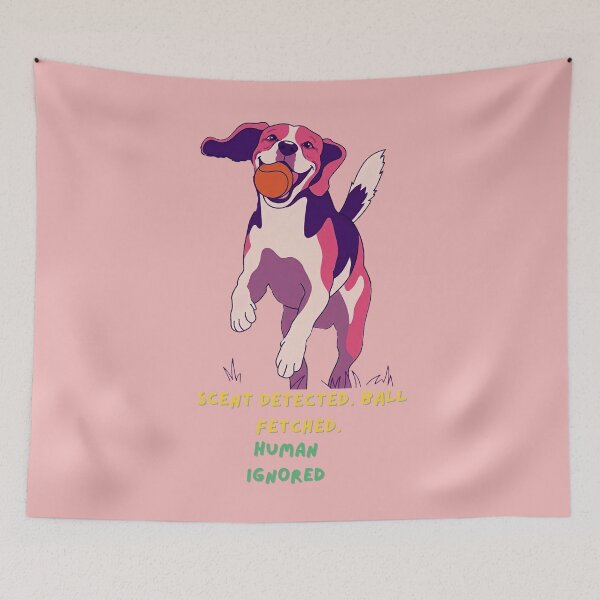 Item preview, Funny Beagle Fetching Ball Dog Lover Illustration designed and sold by BLUESKY11a.