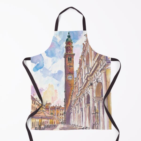 Item preview, Vicenza Piazza dei Signori Painting – Watercolor Italian Square Art Print, Architecture Travel Gift designed and sold by artshop77.