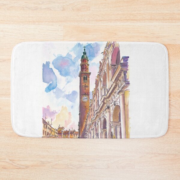 Item preview, Vicenza Piazza dei Signori Painting – Watercolor Italian Square Art Print, Architecture Travel Gift designed and sold by artshop77.