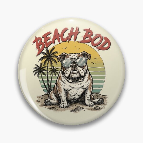 Item preview, Bulldog Beach Bod Summer designed and sold by AdyKurniawan.