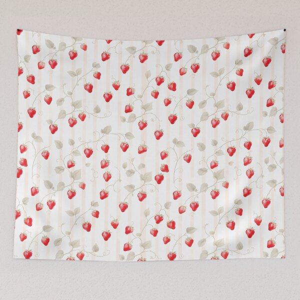 Item preview, Vintage Strawberry Vine Pattern designed and sold by pola-pola.