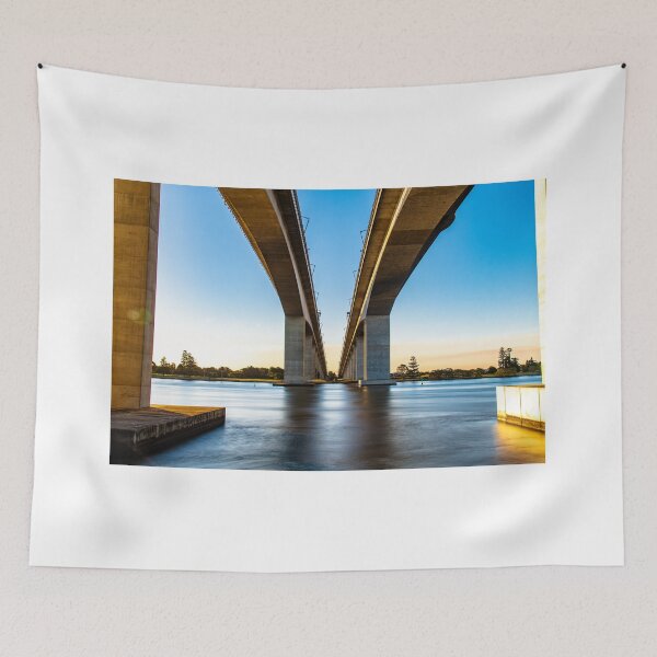Item preview, Sunset Over Sir Leo Hielscher Bridges designed and sold by Rowell Steinwede.