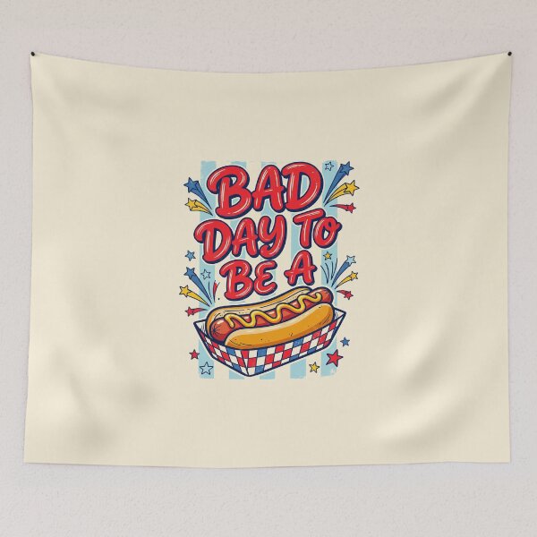 Item preview, Bad Day to be a Hot Dog designed and sold by dudelinart.