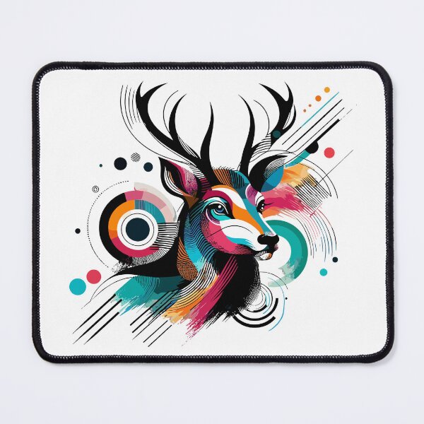 Item preview, Vibrant Abstract Deer Art designed and sold by Fabrikola.