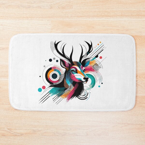 Item preview, Vibrant Abstract Deer Art designed and sold by Fabrikola.