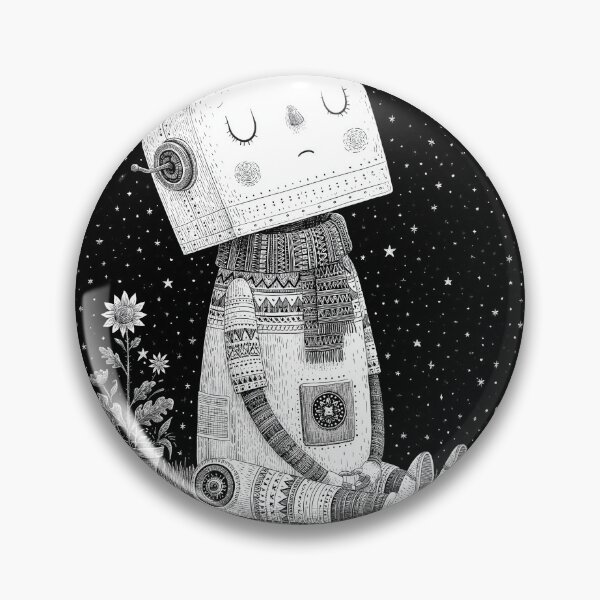 Item preview, Lonely Robot Under the Moon designed and sold by Retro Type.