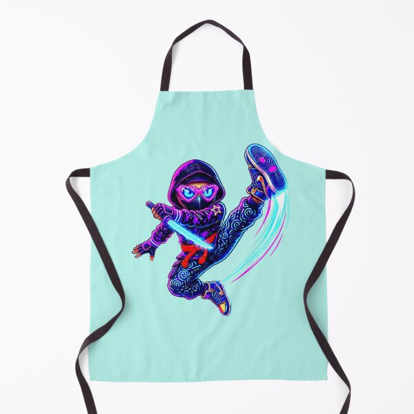 Item preview, Neon Ninja Stickers – Glow Art Designs designed and sold by Cyber-ART-Studio.