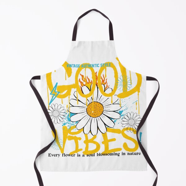 Item preview, Good Vibes Daisy Flower Retro Graphic Tee Vintage Positive T-Shirt designed and sold by Groovy Looks.