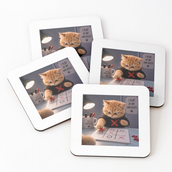 Item preview, Orange Cat Who Cheats At Tic Tac Toe designed and sold by LovelyCatGalaxy.