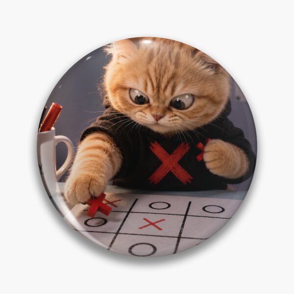 Item preview, Orange Cat Who Cheats At Tic Tac Toe designed and sold by LovelyCatGalaxy.