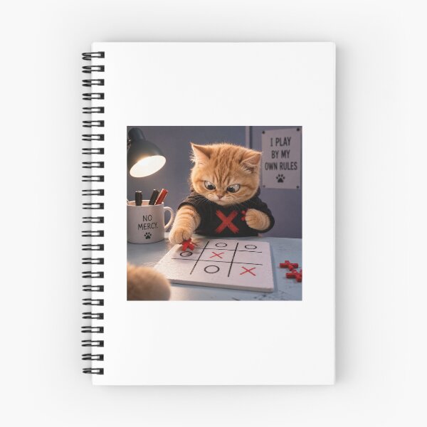 Item preview, Orange Cat Who Cheats At Tic Tac Toe designed and sold by LovelyCatGalaxy.
