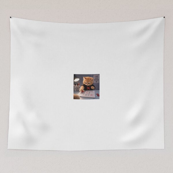 Item preview, Orange Cat Who Cheats At Tic Tac Toe designed and sold by LovelyCatGalaxy.
