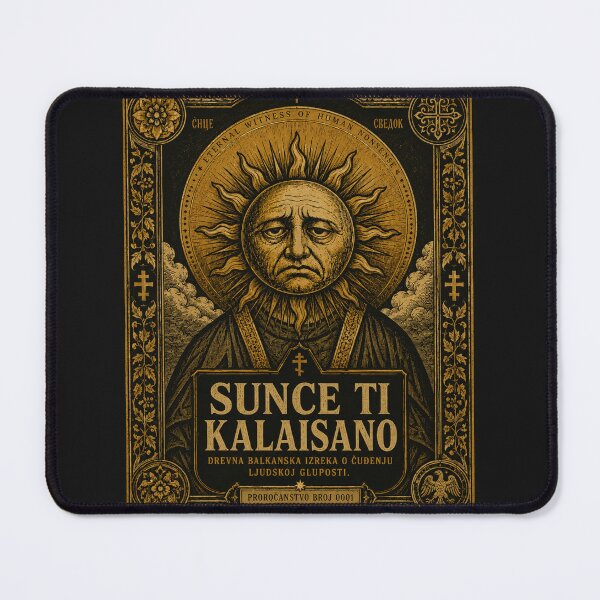 Item preview, Sunce Ti Kalaisano – Ancient Balkan Prophecy Icon Design designed and sold by InnerwayStudio.