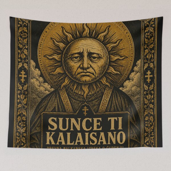 Item preview, Sunce Ti Kalaisano – Ancient Balkan Prophecy Icon Design designed and sold by InnerwayStudio.