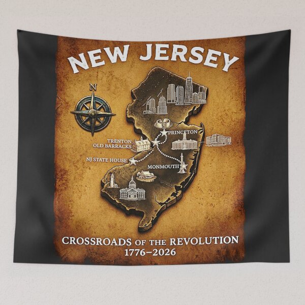 Item preview, NJ Crossroads of the Revolution 1776–2026 designed and sold by rygenr8.