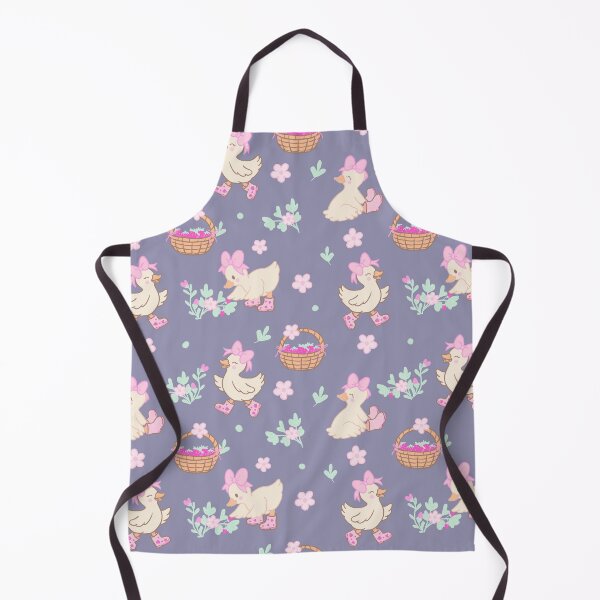 Item preview, Cute duck spring pattern floral strawberry seamless pattern desk mats and zipper pouches designed and sold by BosskaDesign.