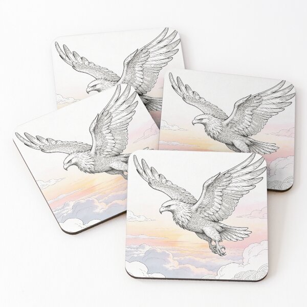 Item preview, Majestic eagle above the clouds designed and sold by PicParadiz.