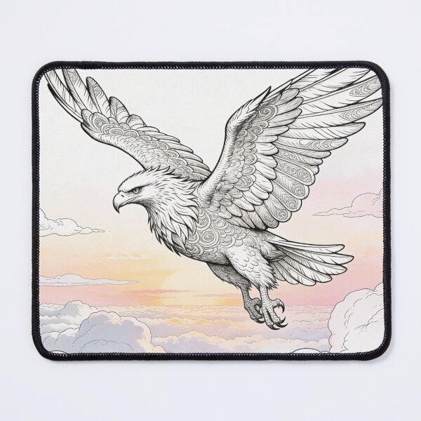Item preview, Majestic eagle above the clouds designed and sold by PicParadiz.