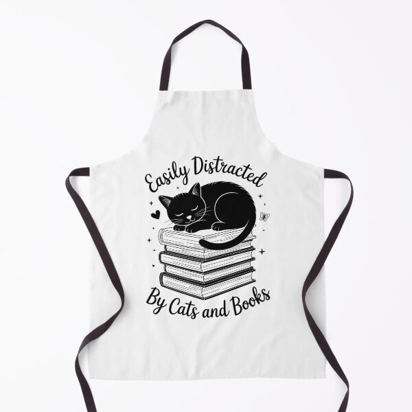 Item preview, Easily Distracted By Cats And Books designed and sold by sailorjessiArt.