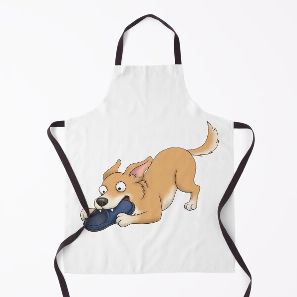 Item preview, Funny Dog Stealing Blue Slipper designed and sold by Szkicerka.