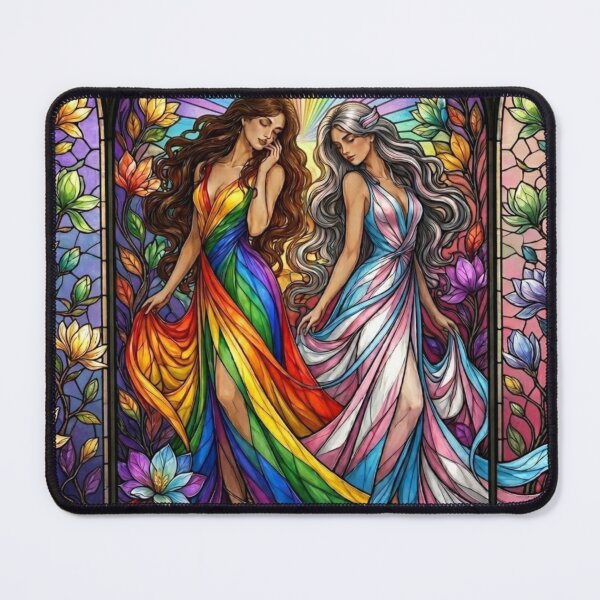 Item preview, Celestial Rainbow Bond: Stained Glass Sisters Art designed and sold by Soluna Studio.
