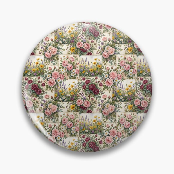 Item preview, Cottagecore Floral Patchwork Botanical Garden Design designed and sold by SplashTastic.