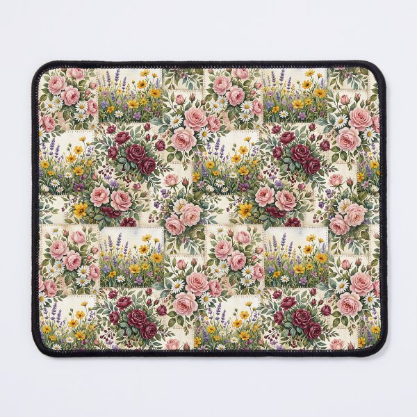 Item preview, Cottagecore Floral Patchwork Botanical Garden Design designed and sold by SplashTastic.