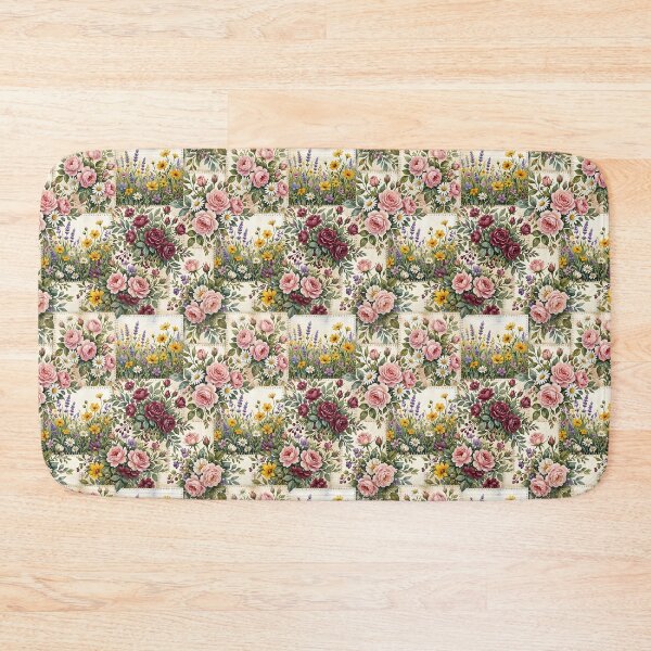 Item preview, Cottagecore Floral Patchwork Botanical Garden Design designed and sold by SplashTastic.