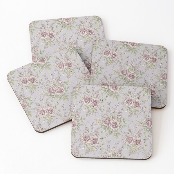 Item preview, Vintage Rose Floral Pattern in Dusty Lavender designed and sold by SplashTastic.