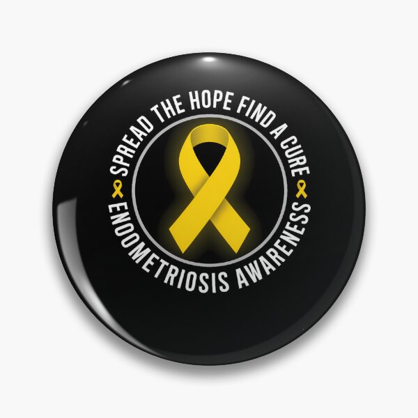 Item preview, Endometriosis Awareness Yellow Ribbon designed and sold by sailorjessiArt.