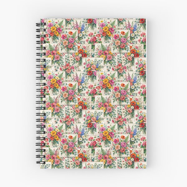 Item preview, Vibrant Artistic Floral Patchwork Painted Garden designed and sold by SplashTastic.