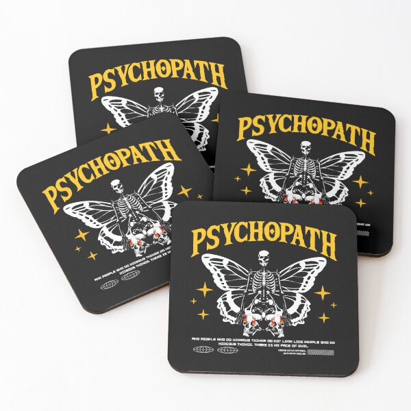 Item preview, Psychopath Butterfly Skeleton Gothic Graphic Tee Dark Streetwear Shirt designed and sold by Groovy Looks.