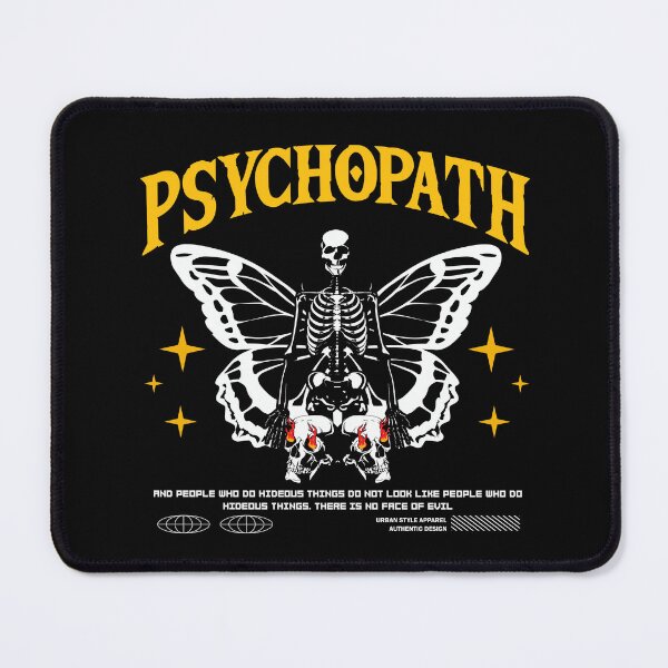 Item preview, Psychopath Butterfly Skeleton Gothic Graphic Tee Dark Streetwear Shirt designed and sold by SouthPrint.