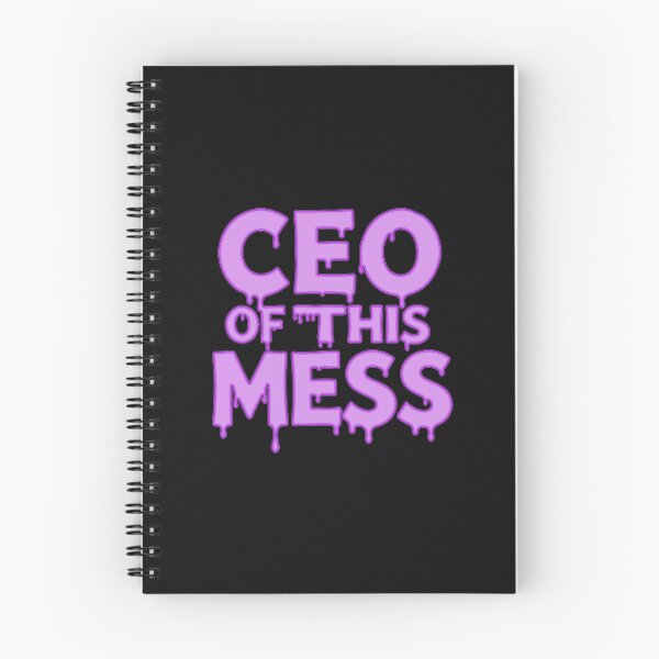 Item preview, CEO Of This Mess Funny Pastel Slime Text Mental Health Quote designed and sold by MalisoStickers.