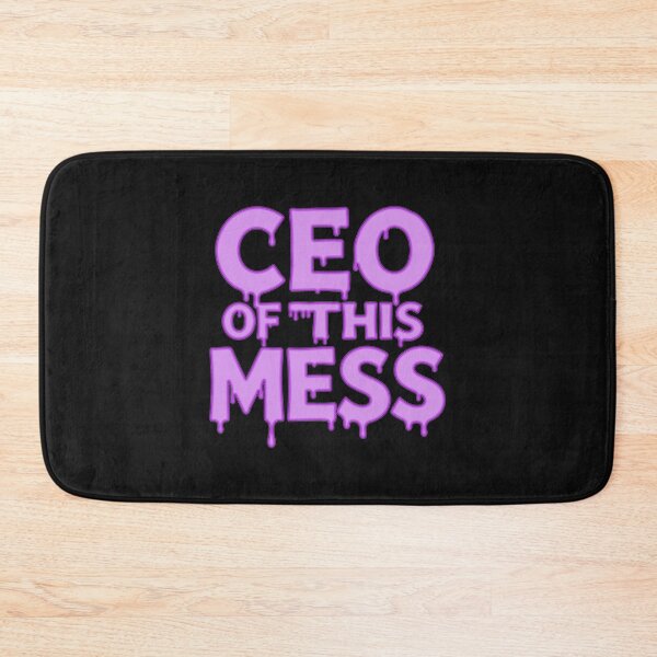 Item preview, CEO Of This Mess Funny Pastel Slime Text Mental Health Quote designed and sold by MalisoStickers.
