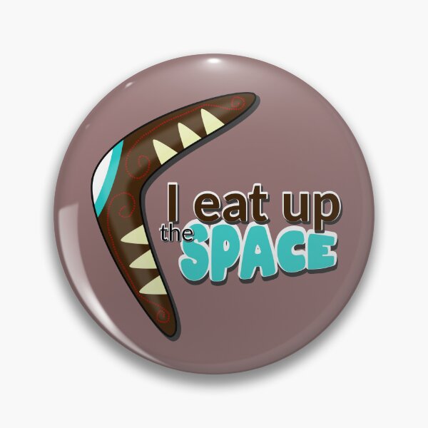 Item preview, Boomerang i eat up the space designed and sold by PoppyPurple.