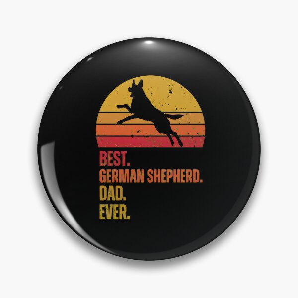 Item preview, Best German Shepherd Dad Ever Retro Sunset designed and sold by OlyvieArt.