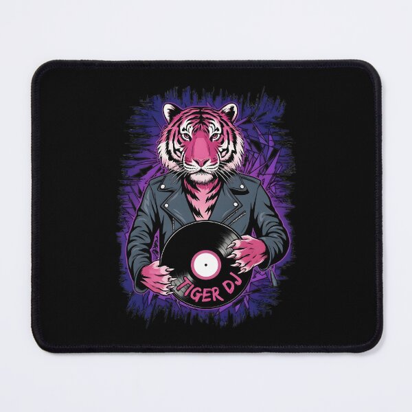 Item preview, Pink Rock Tiger with Vinyl - World Music Day designed and sold by Art-Arcade6.