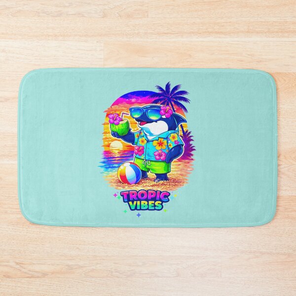 Item preview, Tropical Orca Vibes – Funny Summer Beach Sunset Aesthetic designed and sold by Aimetoi.