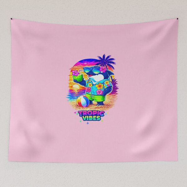 Item preview, Tropical Orca Vibes – Funny Summer Beach Sunset Aesthetic designed and sold by Aimetoi.