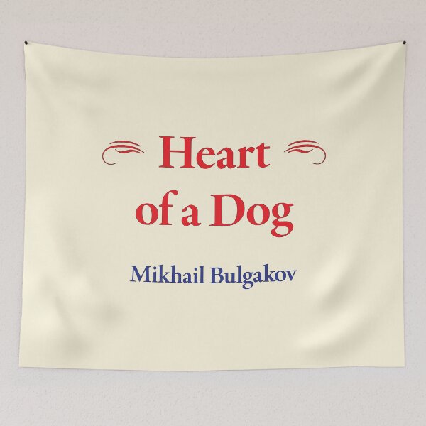 Item preview, Mikhail Bulgakov, Heart of a Dog, Russian and Soviet Writer, Classic Literature designed and sold by CharlottePlaceArt.