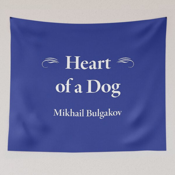 Item preview, Mikhail Bulgakov, Heart of a Dog, Russian and Soviet Writer, Classic Literature designed and sold by CharlottePlaceArt.