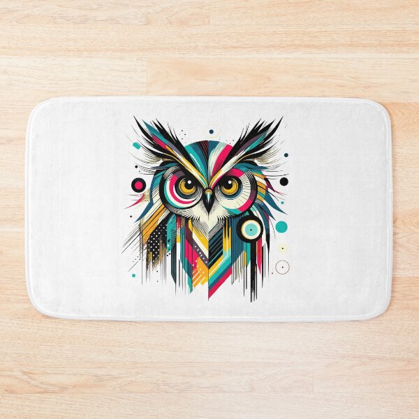 Item preview, Vibrant Abstract Owl Art designed and sold by Fabrikola.